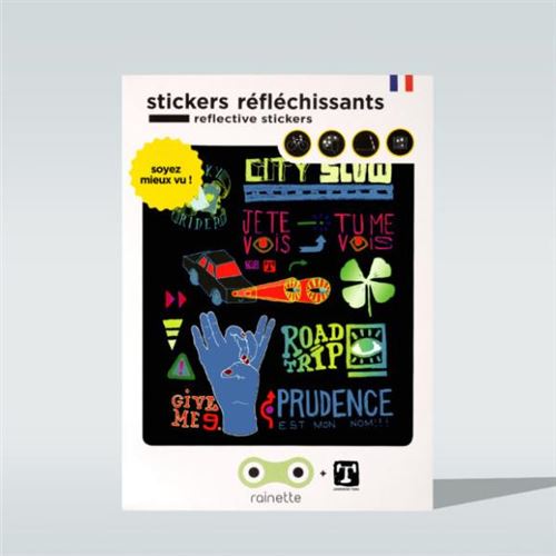 Autocollants r&eacute;fl&eacute;chissants - - CITYSLOW Planche d'autocollants r&eacute;fl&eacute;chissants