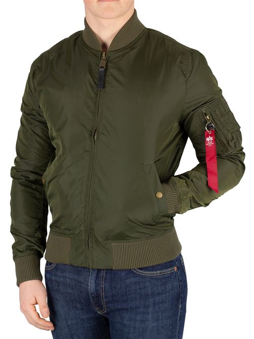 Alpha Industries Homme MA-1 TT Bomber Jacket, Vert