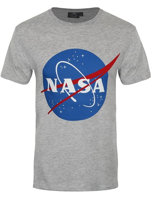 NASA T-Shirt Logo Homme GrisM