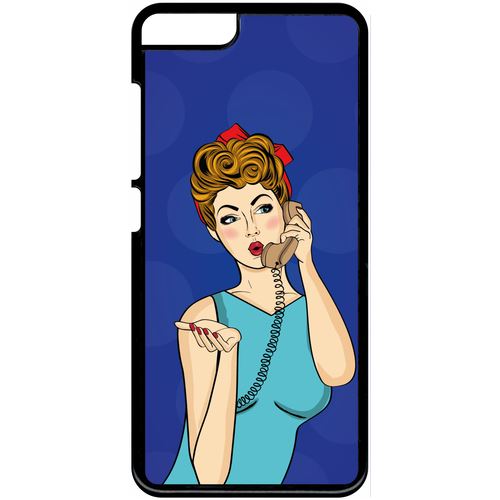 Coque Xiami Mi 5 Pin Up Fond Bleu Electrique