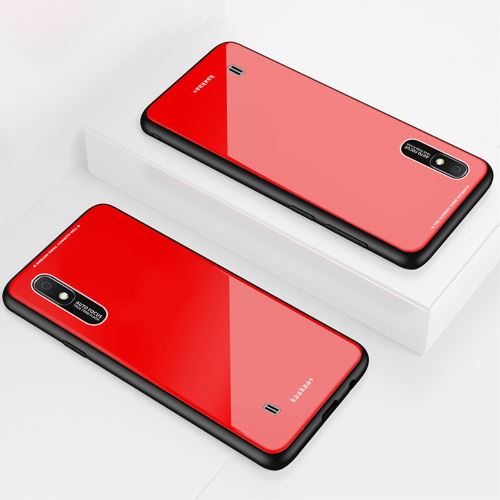 Coque en TPU hybride rouge pour votre Samsung Galaxy A10