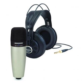 Samson C01/SR850 - Pack microphone à condensateur cardioïde + casque semi-ouvert - 1