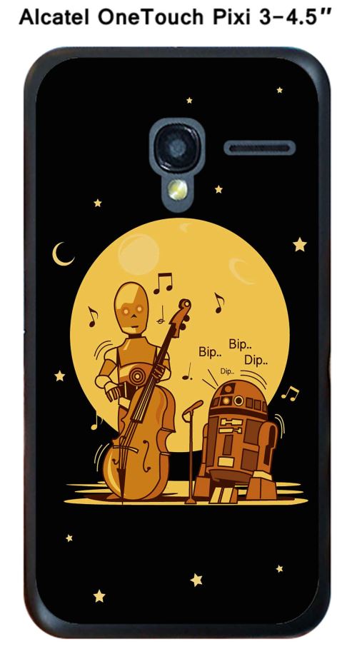 Coque Alcatel OneTouch PIXI 3 - 4.5 design dark-zic1