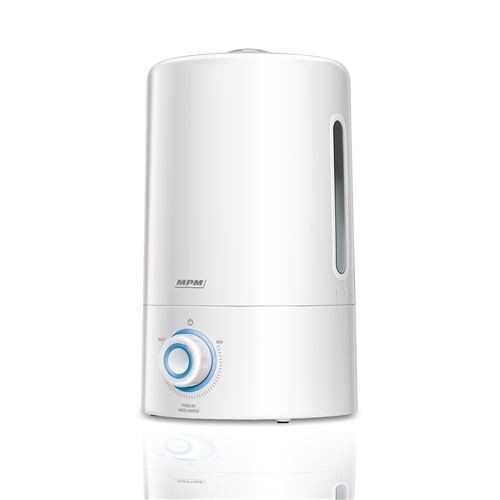 MPM MNP-03 Humidificateur ultrasonique silencieux, huiles essentielles, 300 ml/h 25W Blanco