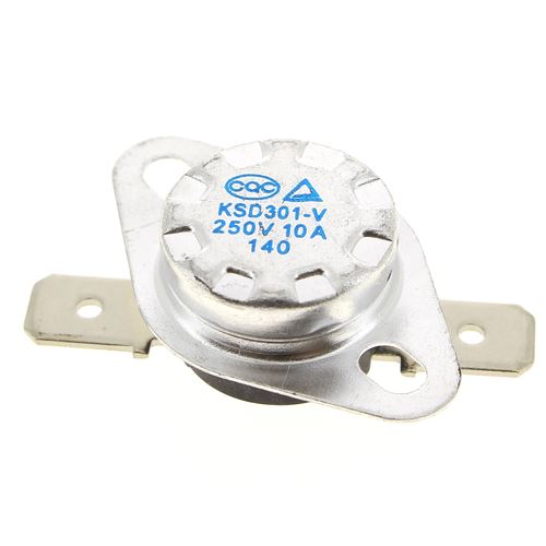 Thermostat 140° pour Seche-linge Thomson, Seche-linge Brandt, Lave-linge Vedette, Seche-linge Vedette, Seche-linge Fagor