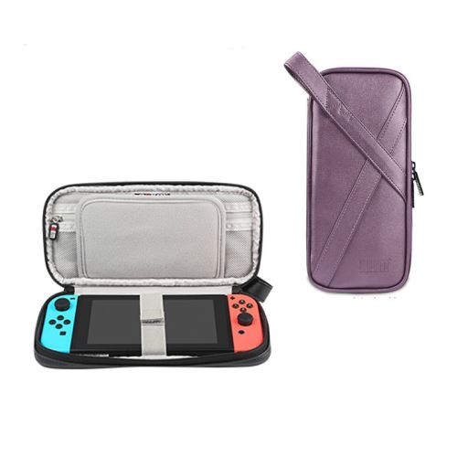 Housse de Protection PU sac pour Nintendo Switch - Violet