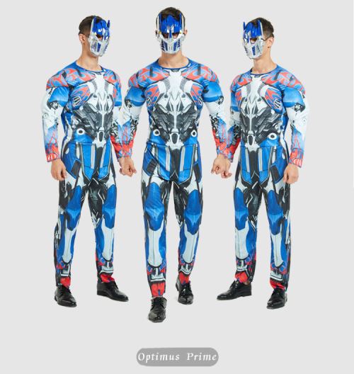 Déguisement de muscle Spiderman Avengers adulte   Homme de fer bleu (165-180cm)