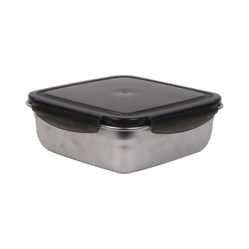 Cook Concept - Boite de conservation carrée inox couvercle plastique Green attitude