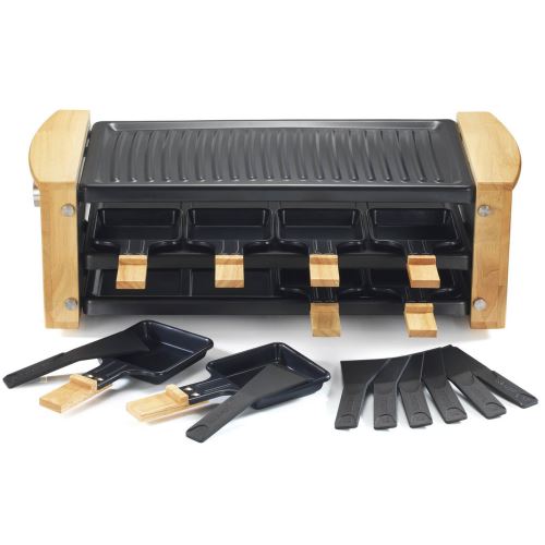 appareil à raclette 8 personnes 1200w + grill - kcwood.8rp