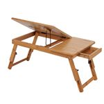 Table de lit pour ordinateur portable PC en bois réglable support ajustable 4 angles