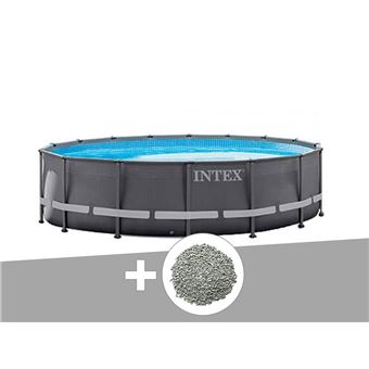 Kit Piscine Tubulaire Ultra Frame Ronde 5 49 X 1 32 M Zeolite 20 Kg Intex Piscine Achat Prix Fnac