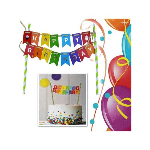 Décoration pour Gâteaux Happy Birthday
