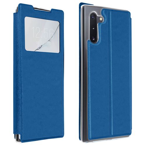 Housse pour Samsung Galaxy Note 10 Porte-carte Support Vidéo bleu
