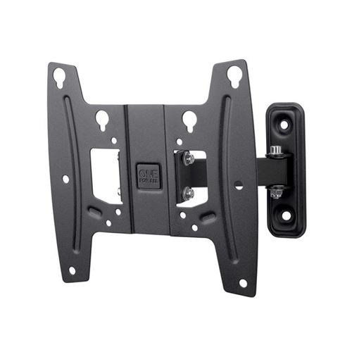 Support plat SOLID de One For All, orientable à 90° et inclinable - Fixation murale - Écrans de 19 à 42 pouces - Tous types de téléviseurs - Noir - WM4241