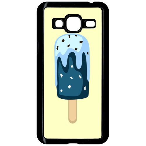 Coque Samsung Galaxy J3 Glace Baton Bleu