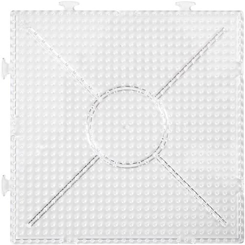 Creotime plaque de base perles à repasser carrées 15 cm 2 pièces