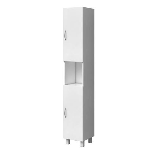 Essentiel - Colonne De Salle De Bain 2 Portes - Blanc - L 30 Cm