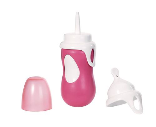 BABY born bouteille et cuillère en un avec son rose 13 cm