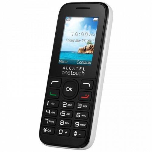 Téléphone portable pour personnes âgées Alcatel 10-50 1,8 TFT RADIO FM DUAL SIM Blanc