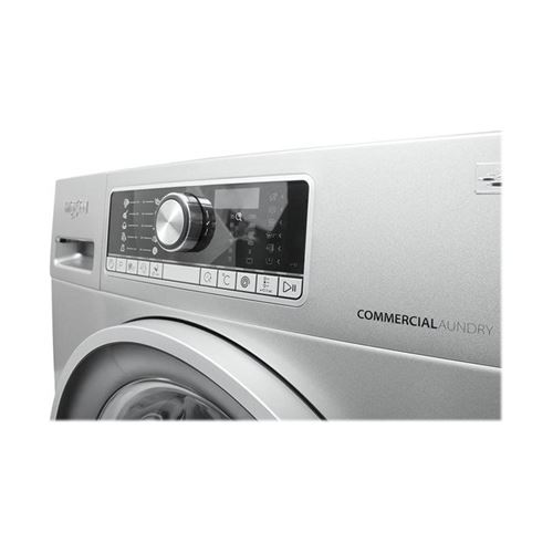 Whirlpool Awg 812 S/Pro - Machine À Laver - Largeur : 59.5 Cm - Profondeur : 64 Cm - Hauteur : 85 Cm - Chargement Frontal - 58 Litres - 8 Kg - 1351 Tours/Min - Argent