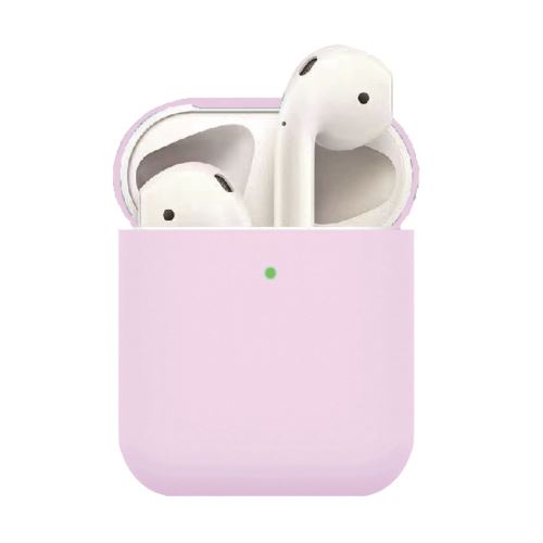 Generique Coque En Silicone Airpods Mats Lilas Pour Votre Apple Airpods (2019)/(2016) - Image 3