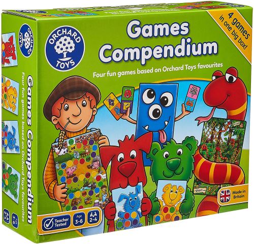 Orchard Toys Jeux Compendium (4 Jeux en 1 Boîte)