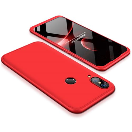 Coque en TPU amovible mate trois pièces rouge pour votre Huawei P20 Lite/Nova 3E