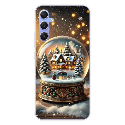 Coque en silicone imprimée compatible Samsung Galaxy A34 5G NO Globe Féérique