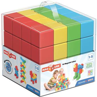 Geomag jeu de construction Magicube Green Line junior 64 pi ces