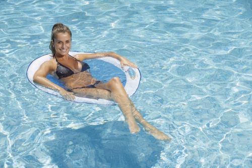 Fauteuil gonflable Papasan Kerlis - Bleu Fonc&eacute;