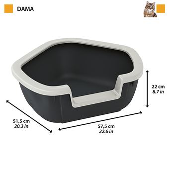 Ferplast Toilette D Angle Pour Chats Litiere Chats Ouverte Dama Litiere Chats D Angle Plastique Resistant Grand Bac Rebord Amovible 57 5 X 51 5 X H 22 Cm Noir Hygiene Et Sante Pour Chat Ferplast Toilette D Angle Pour Chats Litiere Chats Ouverte Dama Litiere Chats D Angle Plastique Resistant Grand Bac Rebord Amovible 57 5 X 51 5 X H 22 Cm Noir Hygiene Et Sante Pour Chat