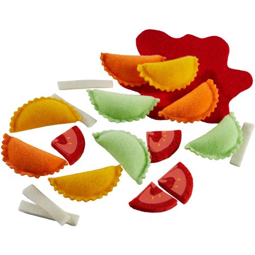 Haba ravioli junior polyester rouge/orange/vert 19 pièces