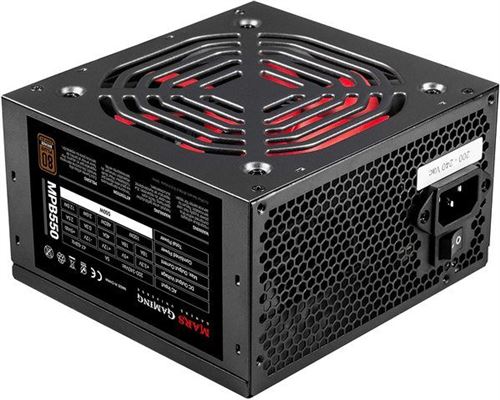 Mars Gaming MPB550, Alimentation 550W ATX, 80Plus 230V Bronze 90%,SilentRPM 10dB