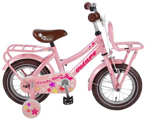Volare Lovely Stars 12 pouces 21,5 cm Fille Frein à rétropédalage Rose