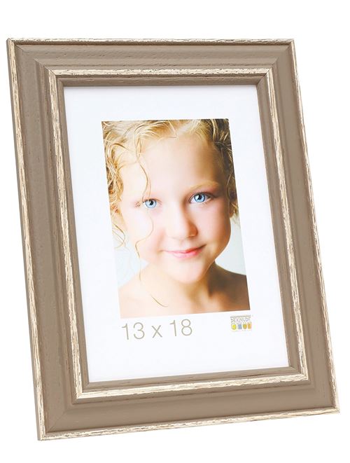 Deknudt Cadres Photo, Bois, Taupe, 15 x 20 cm