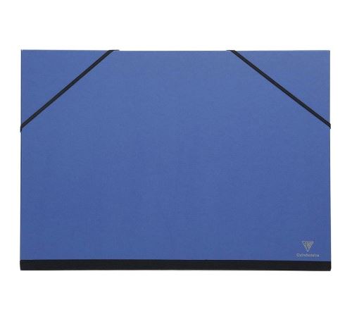 Carton / chemise à dessin - 26 x 33 cm - Bleu