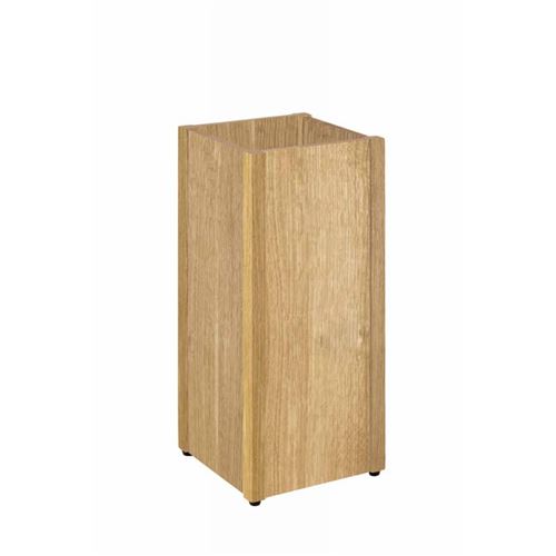 Paris Prix - Porte-parapluies En Bois solal 45cm Chêne Foncé