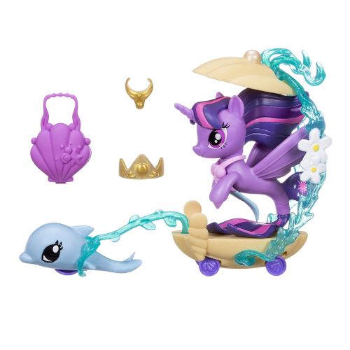 Figurine my little pony the movie : scène sous-marine de twilight sparkle hasbro