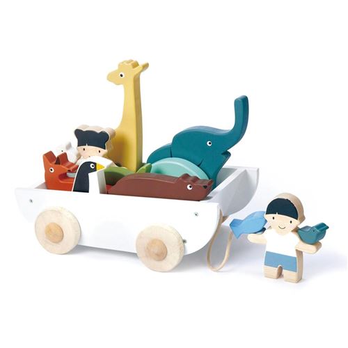 Tender Toys bateau de l'amitié en bois junior 27,5 x 19 x 9,5 cm