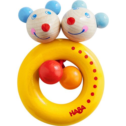 Haba souris hochet amis 9 cm