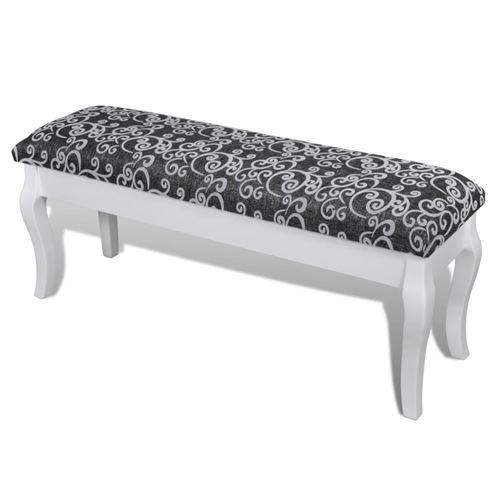 vidaXL Kaptafel bankje zwart 110 cm