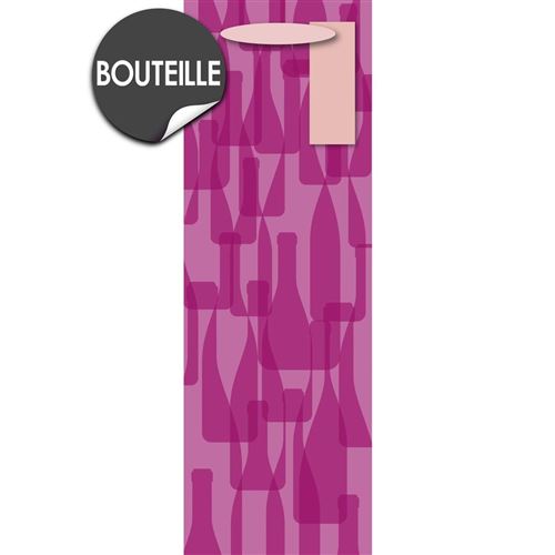 Draeger la carterie Sac Cadeau Bouteille au motif de bouteilles roses Multicolore