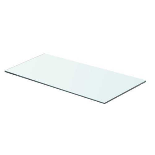 vidaXL Panneau pour étagère Verre transparent 60 x 25 cm