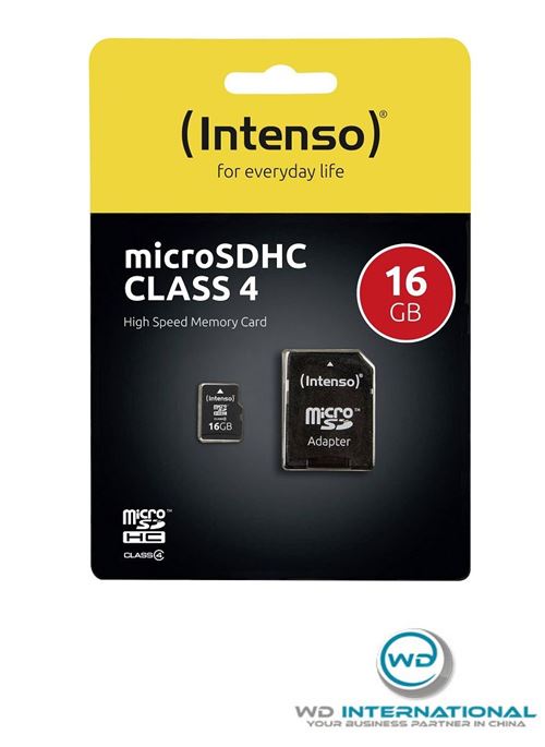 Carte Micro SD Intenso 16Gb Class 4
