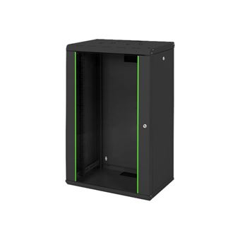 Digitus Unique DN-19 20-U-SW - Rack armoire - montable sur mur - RAL 9005, noir - 20U - 19" - 1
