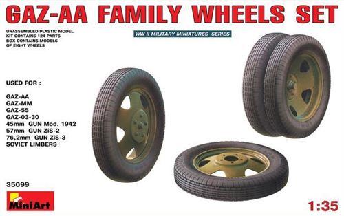 Mini Art Gaz-Aa Family Wheels Set - 1:35E - Miniart - Image 1