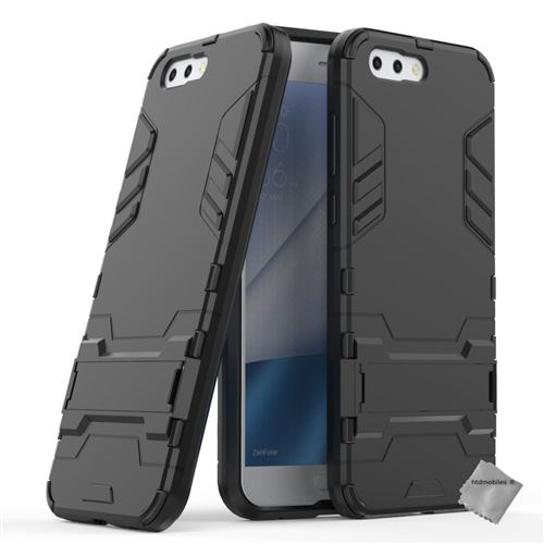Housse etui coque rigide anti choc pour Asus Zenfone 4 ZE554KL avec verre trempe - NOIR
