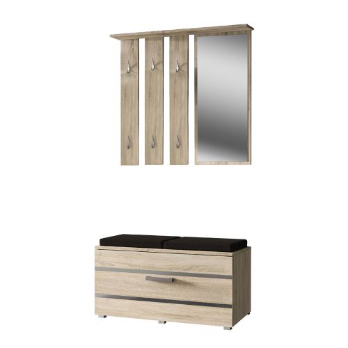 Vestiaire D Entree Meuble D Entree Iringan 85 Cm Chene