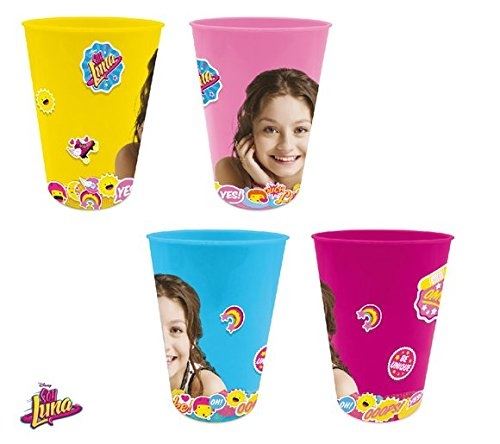 Beta service el51721 soy luna lot de 4 gobelet, plastique, multicolore, 15 x 25 x 12 cm