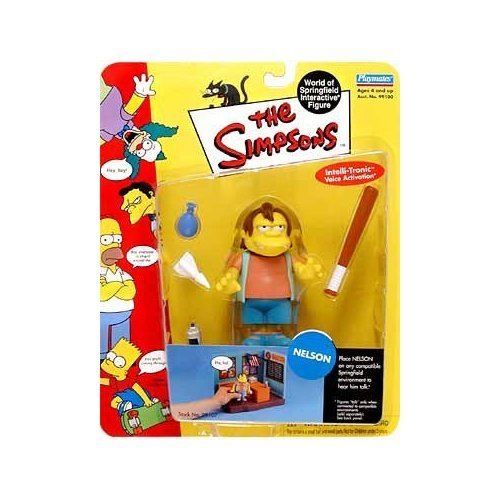 Simpsons - Figurine interactive de World of Springfield - Série 3 - Accessoires personnalisés pour Nelson